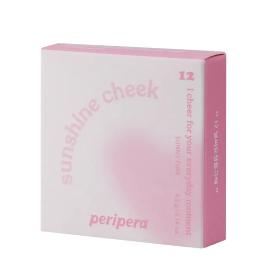 Peripera - Pure Blushed Sunshine Cheek - Róż do Policzków - 12 Sunny Pink - 4,2g