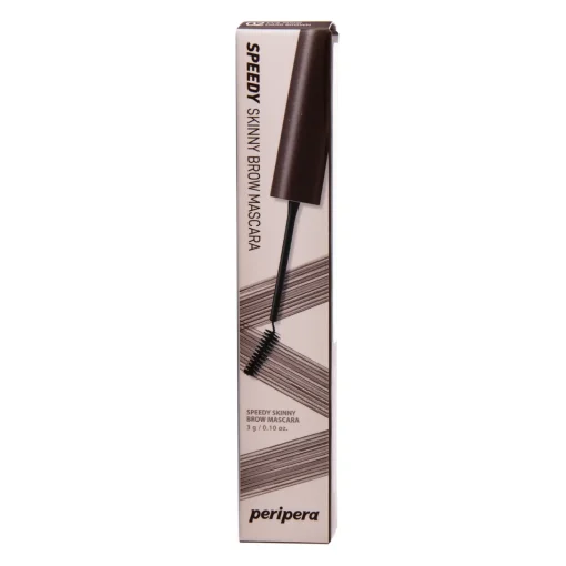 Peripera - Speedy Skinny Browcara - Tusz do Brwi - 02 Dark Brown - 3g