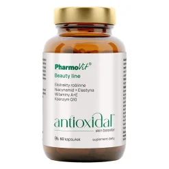Pharmovit - Antioxidal Skin Booster - Suplement Diety Ochrona przed Stresem Antyoksydacyjnym - Kapsułki - 60szt