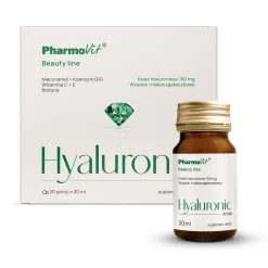 Pharmovit - Hyaluronic Drink Beauty Line - Kwas Hialuronowy w Płynie do Picia - 30szt x 30ml