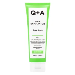 Q+A - AHA Exfoliator Body Scrub - Wygładzający Peeling do Ciała z Kwasami AHA - 250ml