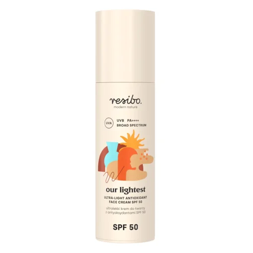 Resibo - Our Lightest - Ultralekki Krem do Twarzy z Antyoksydantami SPF50 - 50ml