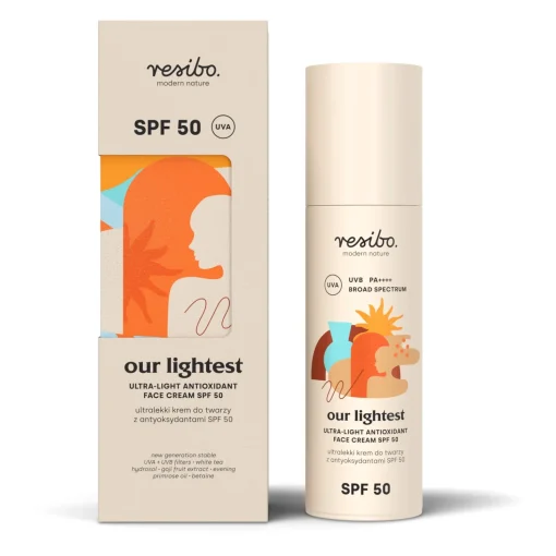 Resibo - Our Lightest - Ultralekki Krem do Twarzy z Antyoksydantami SPF50 - 50ml