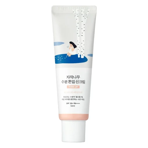 Round Lab - Birch Moisture Tone-Up Sunscreen - Tonujący Krem Przeciwsłoneczny - 50ml