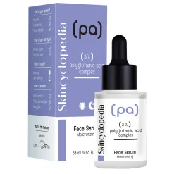 Skincyclopedia - Face Serum 3% Polyglutamic Acid Complex - Głęboko Nawilżające Serum do Twarzy - 30ml