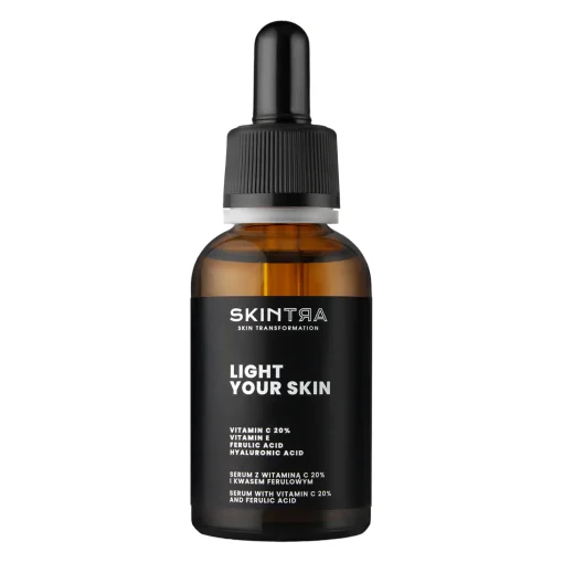 SkinTra - Light Your Skin - Serum z Witaminą C 20% i Kwasem Ferulowym - 30ml