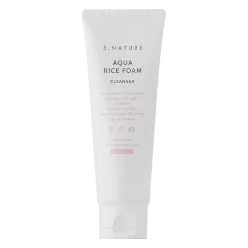 S.Nature - Aqua Rice Foam Cleanser - Ryżowa Pianka do Oczyszczania Twarzy - 80ml