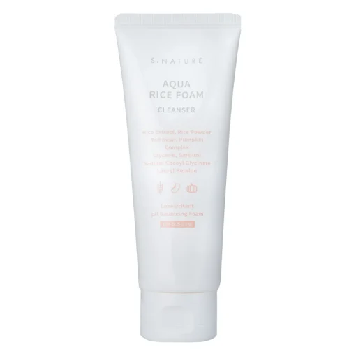 S.Nature - Aqua Rice Foam Cleanser - Ryżowa Pianka do Oczyszczania Twarzy - 160ml