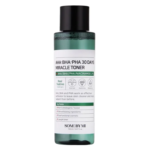 Some By Mi - AHA BHA PHA 30 Days Miracle Toner - Tonik Oczyszczający z Kwasami AHA BHA PHA - 150ml