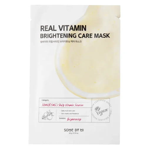 Some By Mi - Real Vitamin Brightening Care Mask - Rozjaśniająca Maska w Płachcie - 20g