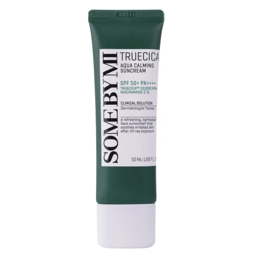 Some By Mi - Truecica Aqua Calming Suncream SPF50+/PA++++ - Łagodzący Krem z Filtrem Przeciwsłonecznym - 50ml