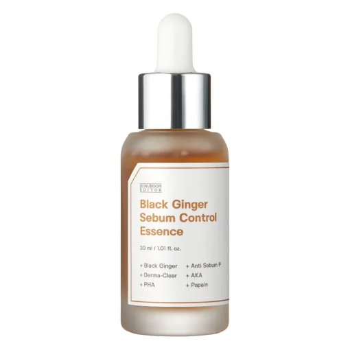 Sungboon Editor - Black Ginger Sebum Control Essence - Seboregulująca Esencja do Twarzy z Czarnym Imbirem - 30ml