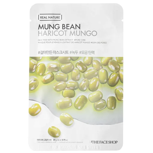 The Face Shop - Natural Mask - Mungbeans - Maska w Płachcie z Fasolą Mung - 20g