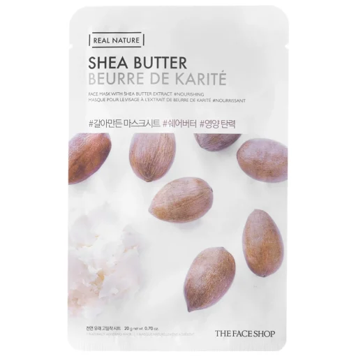 The Face Shop - Natural Mask - Shea Butter - Maska w Płachcie z Masłem Shea - 20g