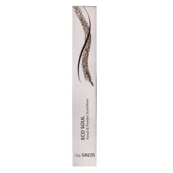 The Saem - Eco Soul Pencil & Powder Dual Brow - Duo do Brwi - 02 Deep Brown - 0,8g