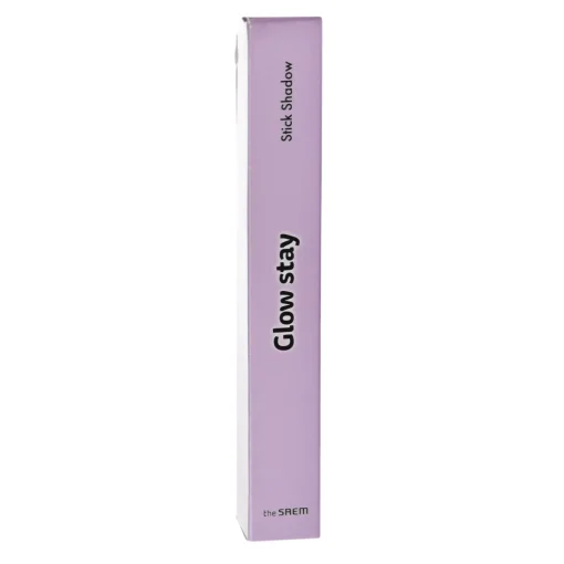 The Saem - Glow Stay Stick Shadow - Błyszczący Cień do Powiek w Kredce - PP01 Violet Charm - 1,1g