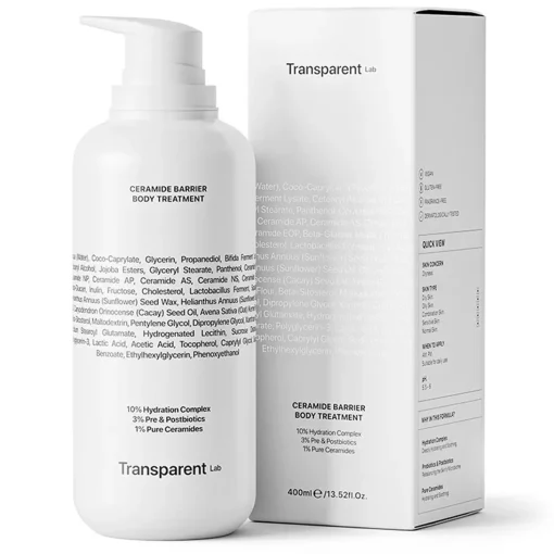 Transparent Lab - Ceramide Barrier Body Treatment - Kuracja do Ciała z Ceramidami - 400ml
