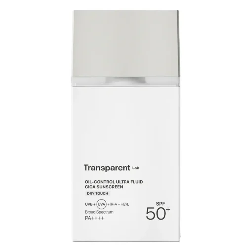 Transparent Lab - Oil Control Ultra Fluid Cica Sunscreen - Matujący Krem SPF50+ - 100ml