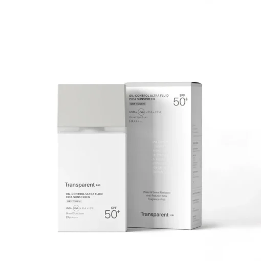 Transparent Lab - Oil Control Ultra Fluid Cica Sunscreen - Matujący Krem SPF50+ - 100ml