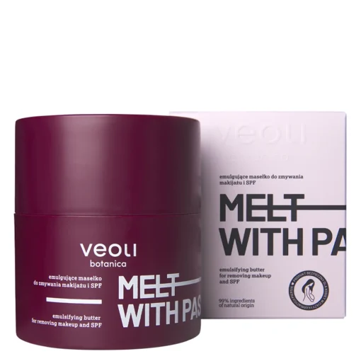 Veoli Botanica - Melt With Passion - Emulgujące Masełko do Zmywania Makijażu i SPF - 40g