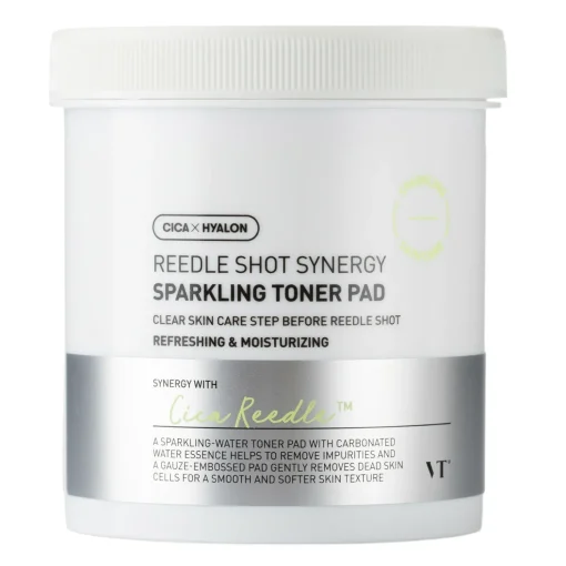 VT Cosmetics - Reedle Shot Synergy Sparkling Toner Pad - Wygładzające Płatki do Twarzy - 80szt/200ml
