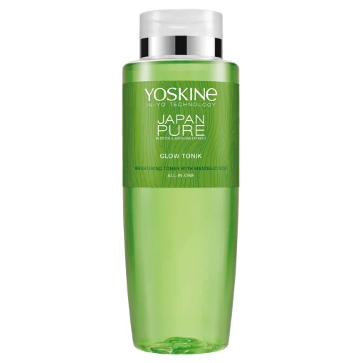 Yoskine - Japan Pure Glow - Tonik Rozświetlający do Twarzy z Kwasem Migdałowym - 400ml